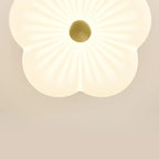 Floral Semi Flush Ceiling Light Fixture for Residential Use