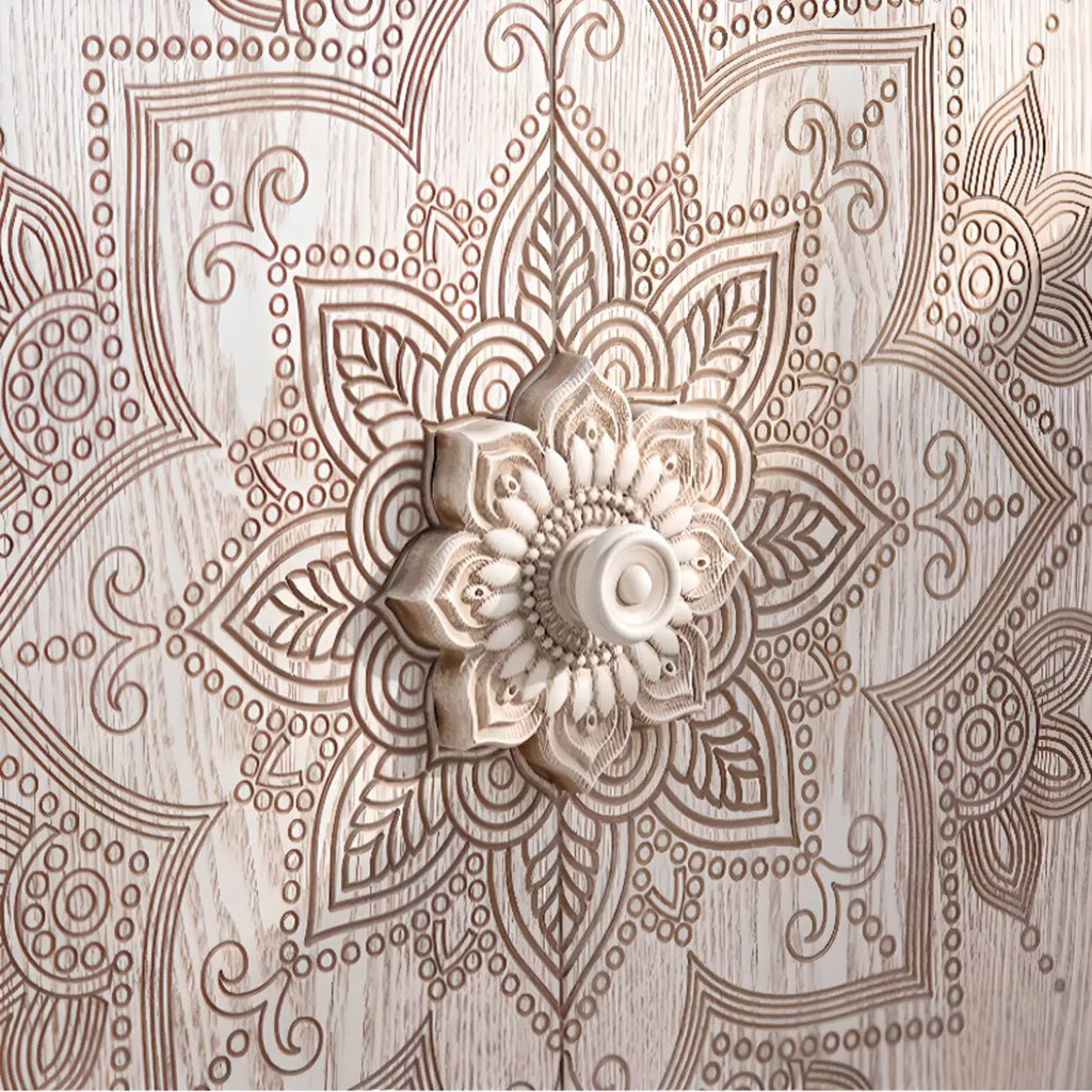 Rustic Freestanding Accent Cabinet for Living Room Decor