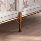 Rustic Freestanding Accent Cabinet for Living Room Decor