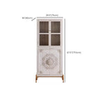 Rustic Freestanding Accent Cabinet for Living Room Decor