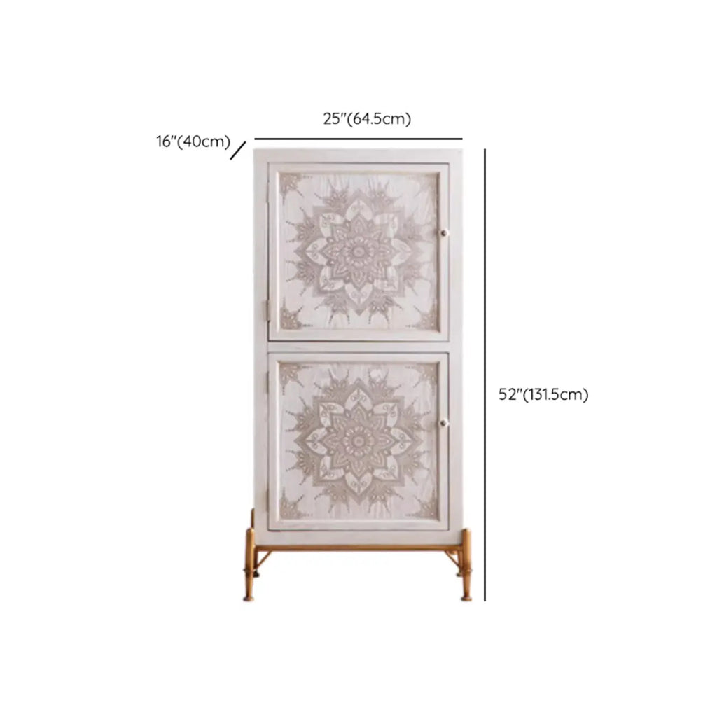 Rustic Freestanding Accent Cabinet for Living Room Decor