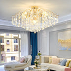 Dining Room Multi-Light Crystal Water Drop Chandelier