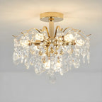 Dining Room Multi-Light Crystal Water Drop Chandelier