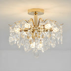 Dining Room Multi-Light Crystal Water Drop Chandelier