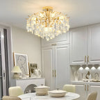 Dining Room Multi-Light Crystal Water Drop Chandelier