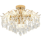 Dining Room Multi-Light Crystal Water Drop Chandelier