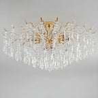 Dining Room Multi-Light Crystal Water Drop Chandelier