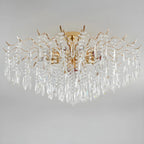 Dining Room Multi-Light Crystal Water Drop Chandelier