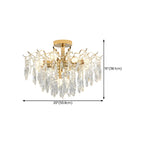 Dining Room Multi-Light Crystal Water Drop Chandelier