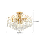 Dining Room Multi-Light Crystal Water Drop Chandelier