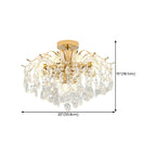 Dining Room Multi-Light Crystal Water Drop Chandelier