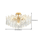 Dining Room Multi-Light Crystal Water Drop Chandelier