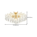 Dining Room Multi-Light Crystal Water Drop Chandelier