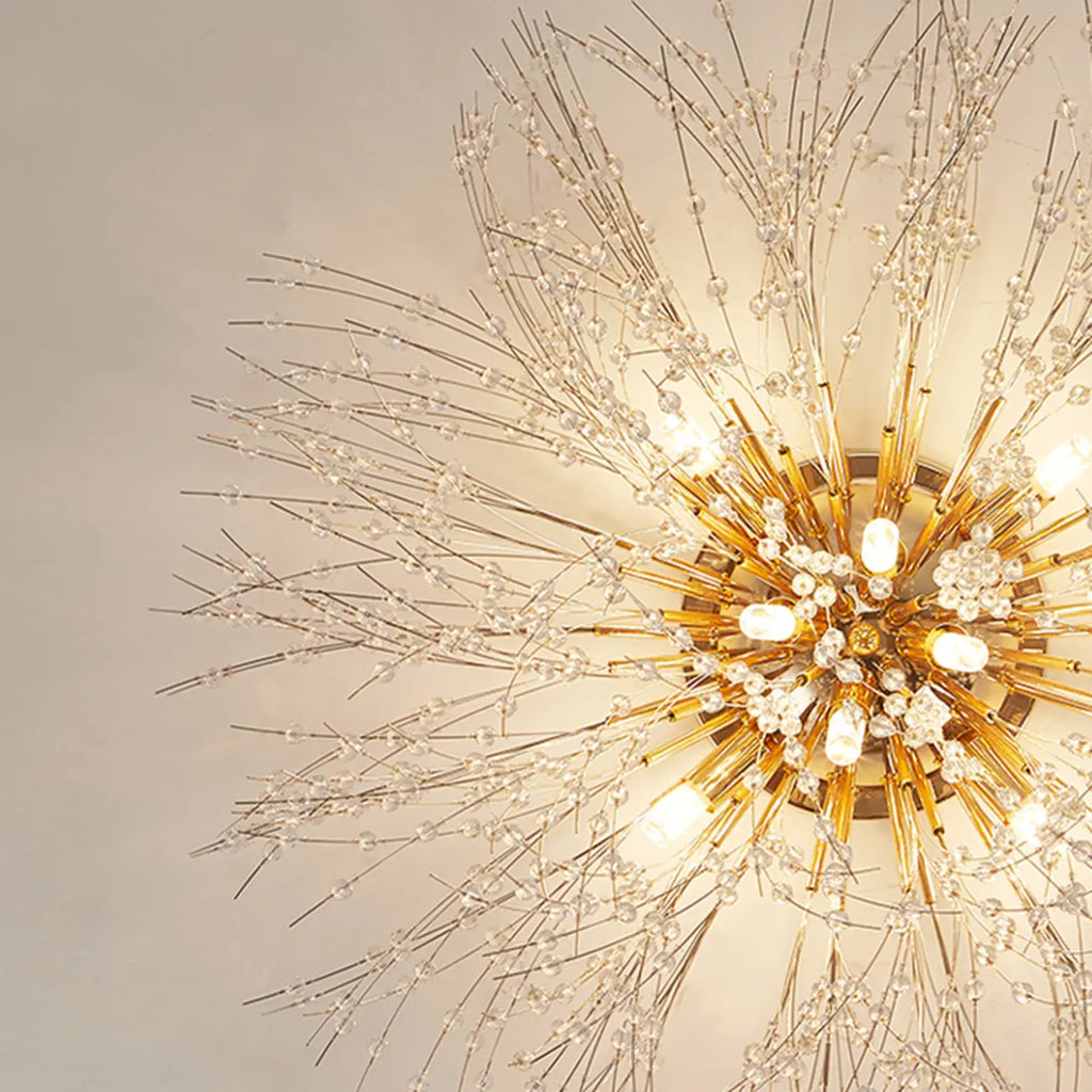 Luxury Crystal Chandelier Starburst with Flexible Length