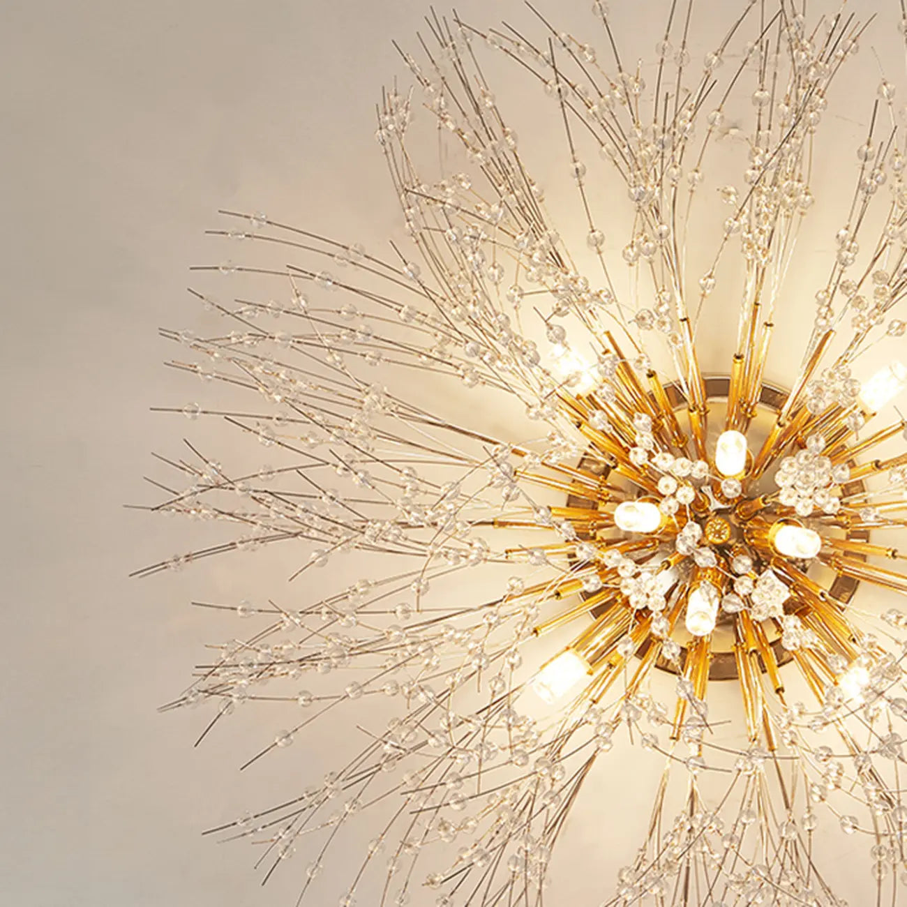 Luxury Crystal Chandelier Starburst with Flexible Length
