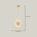 Luxury Crystal Chandelier Starburst with Flexible Length