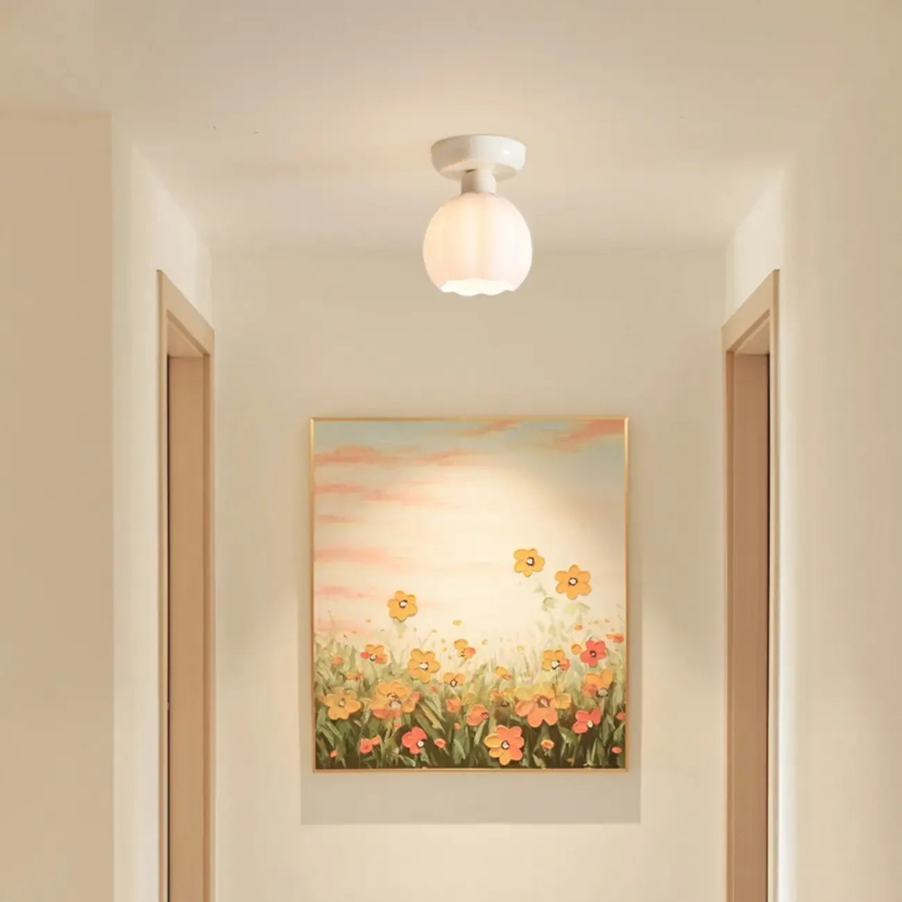 5 to 9 Inch Modern Semi-Flush Ceiling Light for Living Room