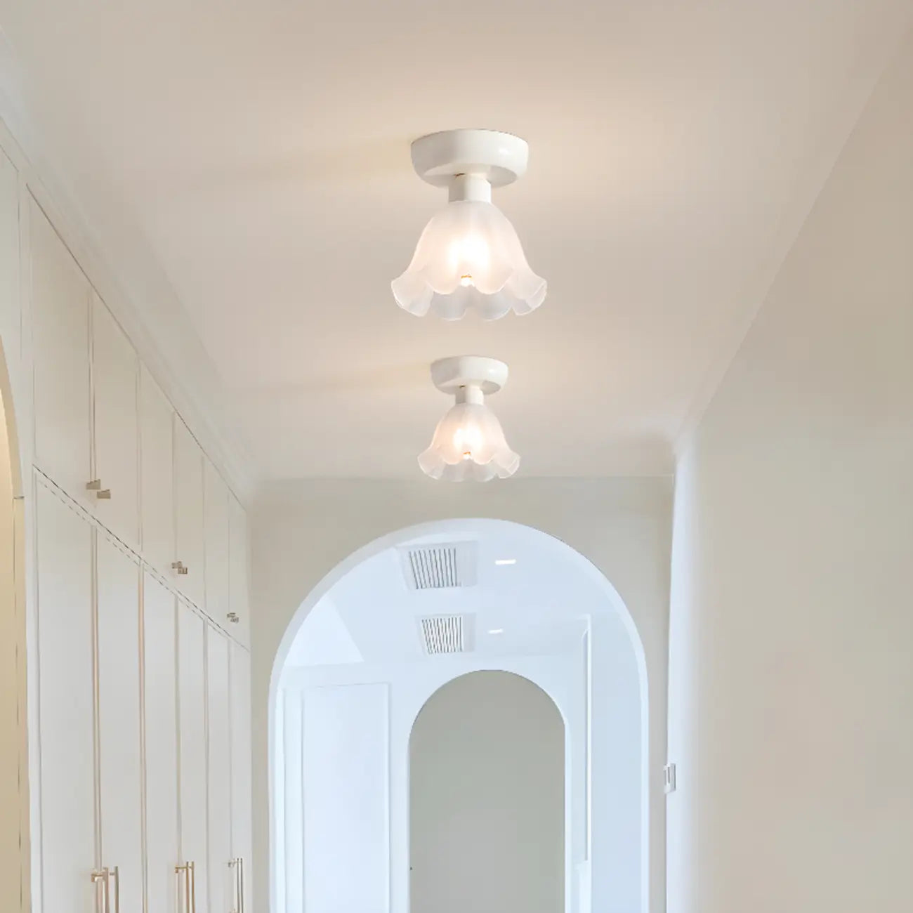 5 to 9 Inch Modern Semi-Flush Ceiling Light for Living Room