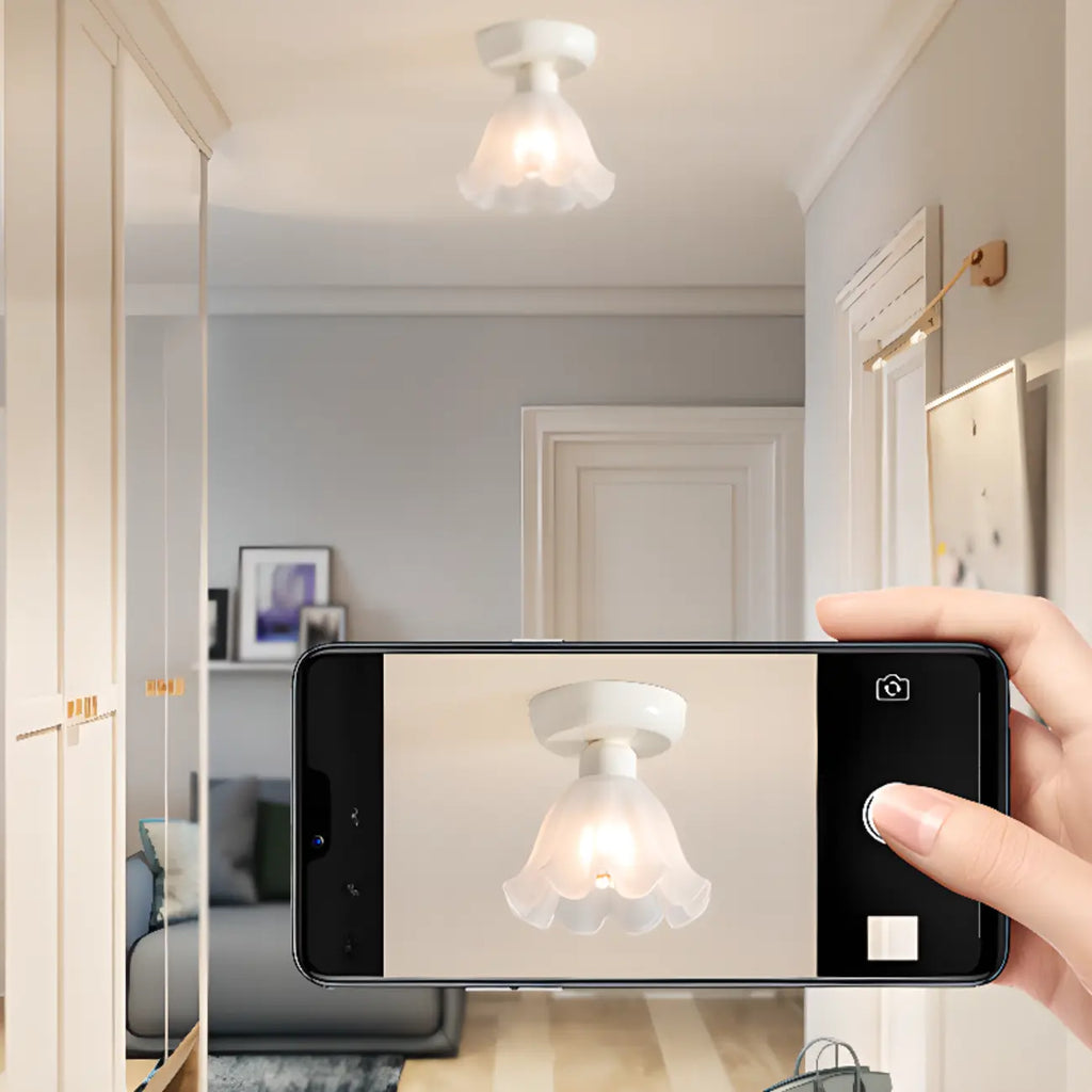 5 to 9 Inch Modern Semi-Flush Ceiling Light for Living Room