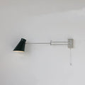 Minimalist Pull Chain Swing Arm Wall Light for Bedroom Decor