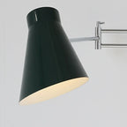 Minimalist Pull Chain Swing Arm Wall Light for Bedroom Decor