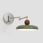 Elegant Cream Acrylic Swing Arm Wall Sconce Multi Dimming