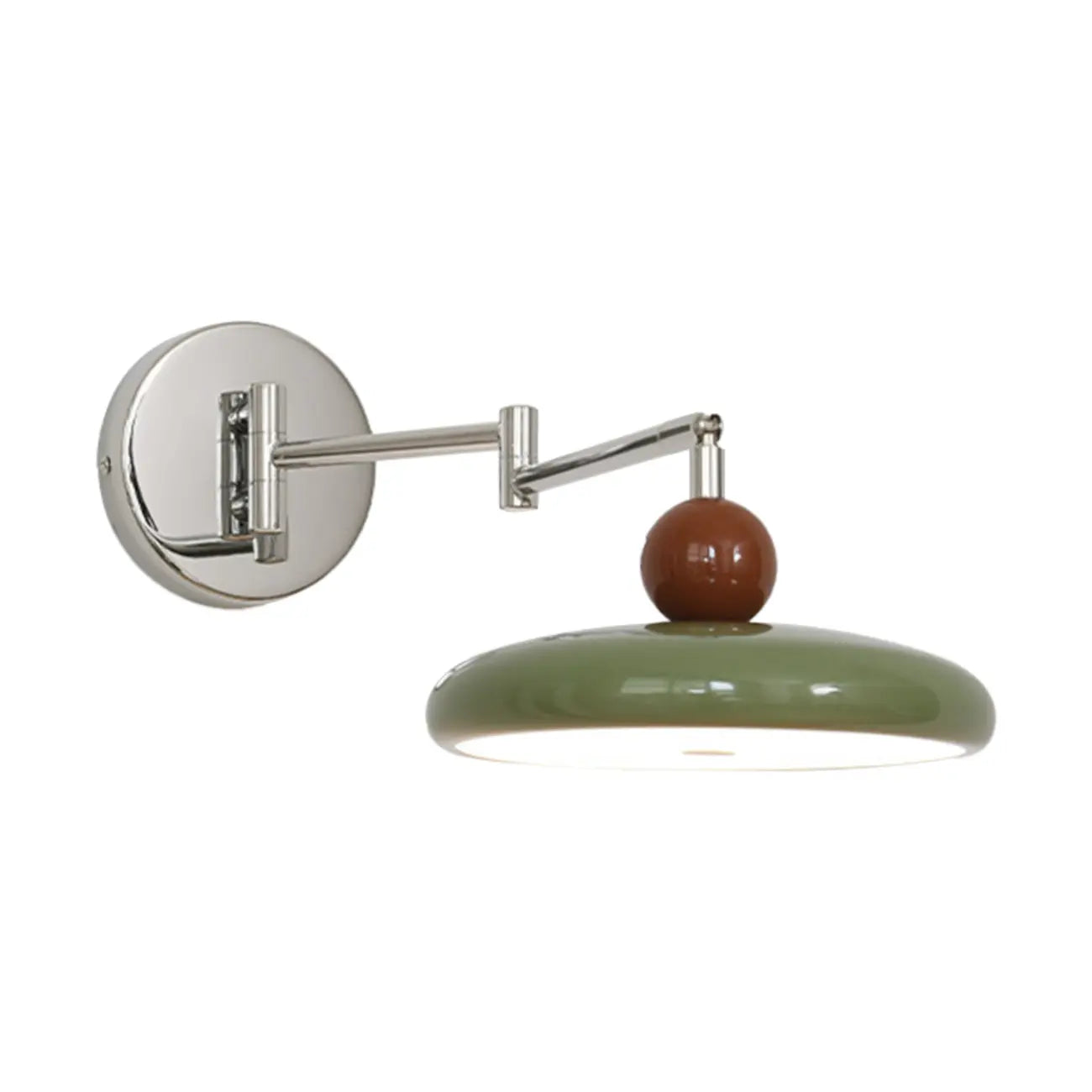 Elegant Cream Acrylic Swing Arm Wall Sconce Multi Dimming