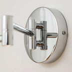 Elegant Cream Acrylic Swing Arm Wall Sconce Multi Dimming