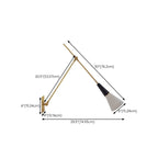 Adjustable Trendy White Cone Swing Arm Wall Sconce