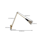 Adjustable Trendy White Cone Swing Arm Wall Sconce