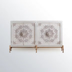 Rustic Freestanding Accent Cabinet for Living Room Decor