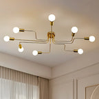 Industrial Branch Metal Semi Flush Ceiling Light