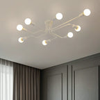 Industrial Branch Metal Semi Flush Ceiling Light