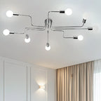 Industrial Branch Metal Semi Flush Ceiling Light