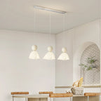 3-Light Modern Chrome Plastic Island Pendant Light