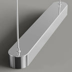 3-Light Modern Chrome Plastic Island Pendant Light