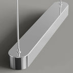 3-Light Modern Chrome Plastic Island Pendant Light