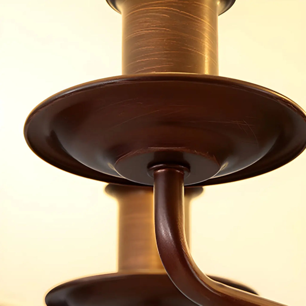 Adjustable Classic Metal White Drum Chandelier