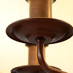 Adjustable Classic Metal White Drum Chandelier