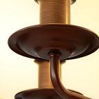 Adjustable Classic Metal White Drum Chandelier