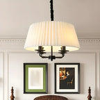 Adjustable Classic Metal White Drum Chandelier
