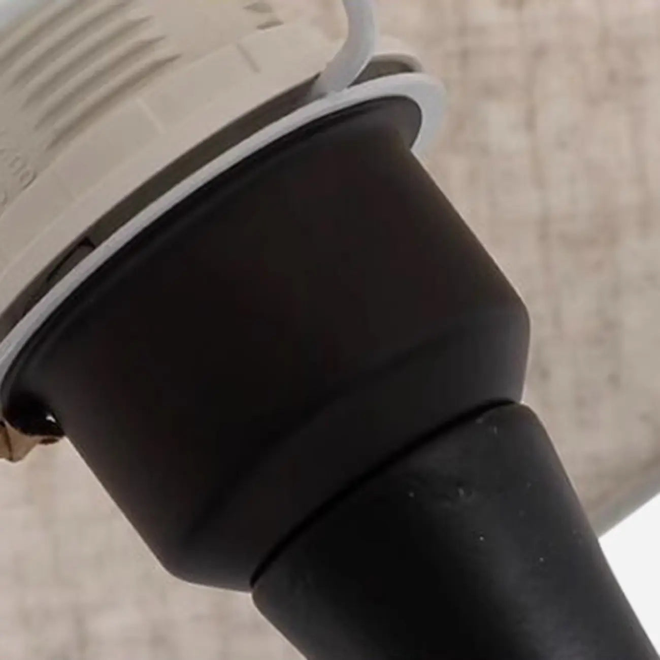 Modern Simple Black LED Table Lamp in Pleated Fabric Shade