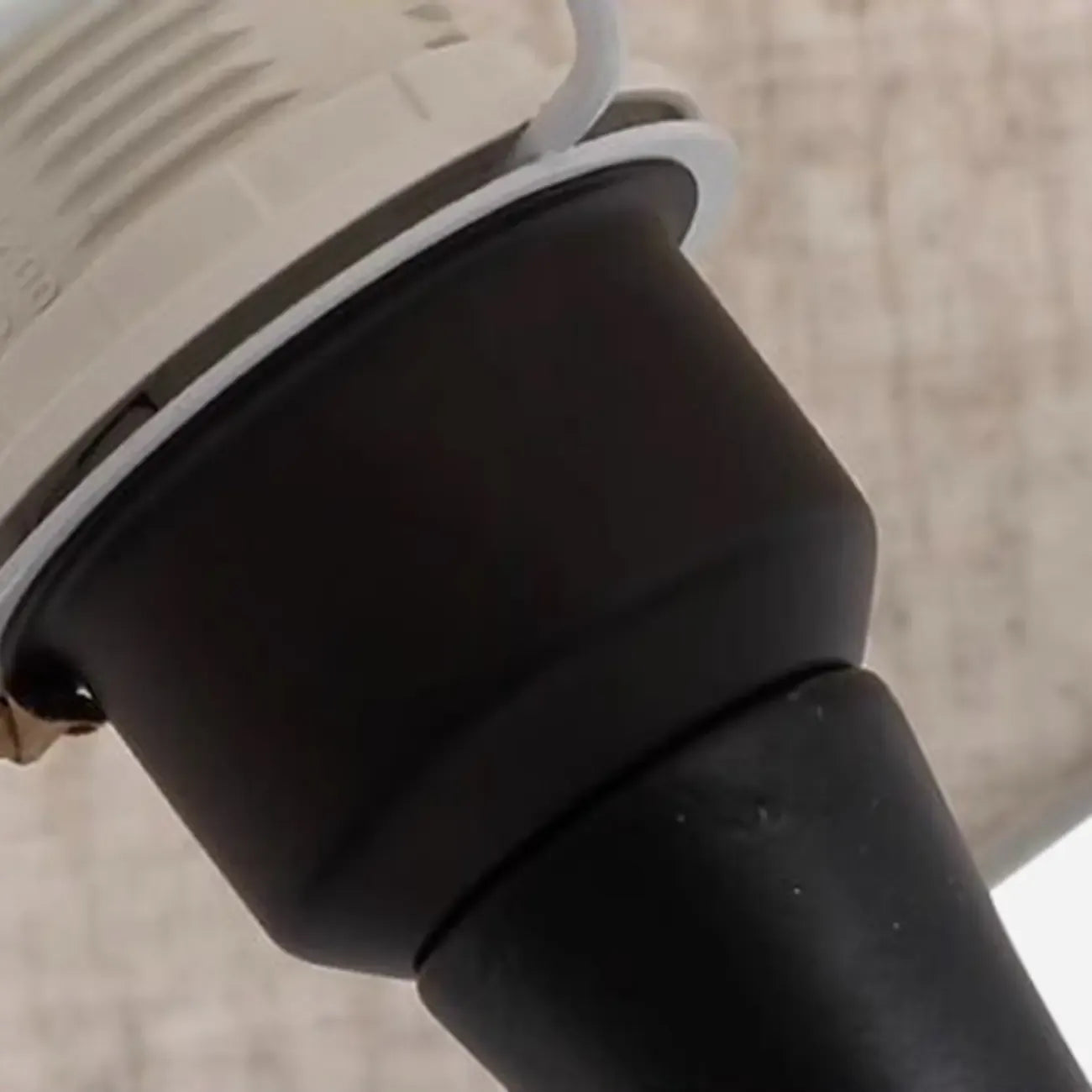 Modern Simple Black LED Table Lamp in Pleated Fabric Shade