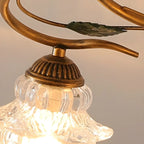 5/9 Lights Crystal LED Semi Flush Ceiling Light for Indoor