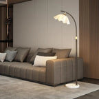 Modern Acrylic Flower Adjustable Black Floor Lamp