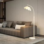 Modern Acrylic Flower Adjustable Black Floor Lamp