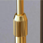 Modern Acrylic Flower Adjustable Black Floor Lamp