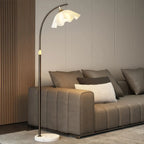 Modern Acrylic Flower Adjustable Black Floor Lamp