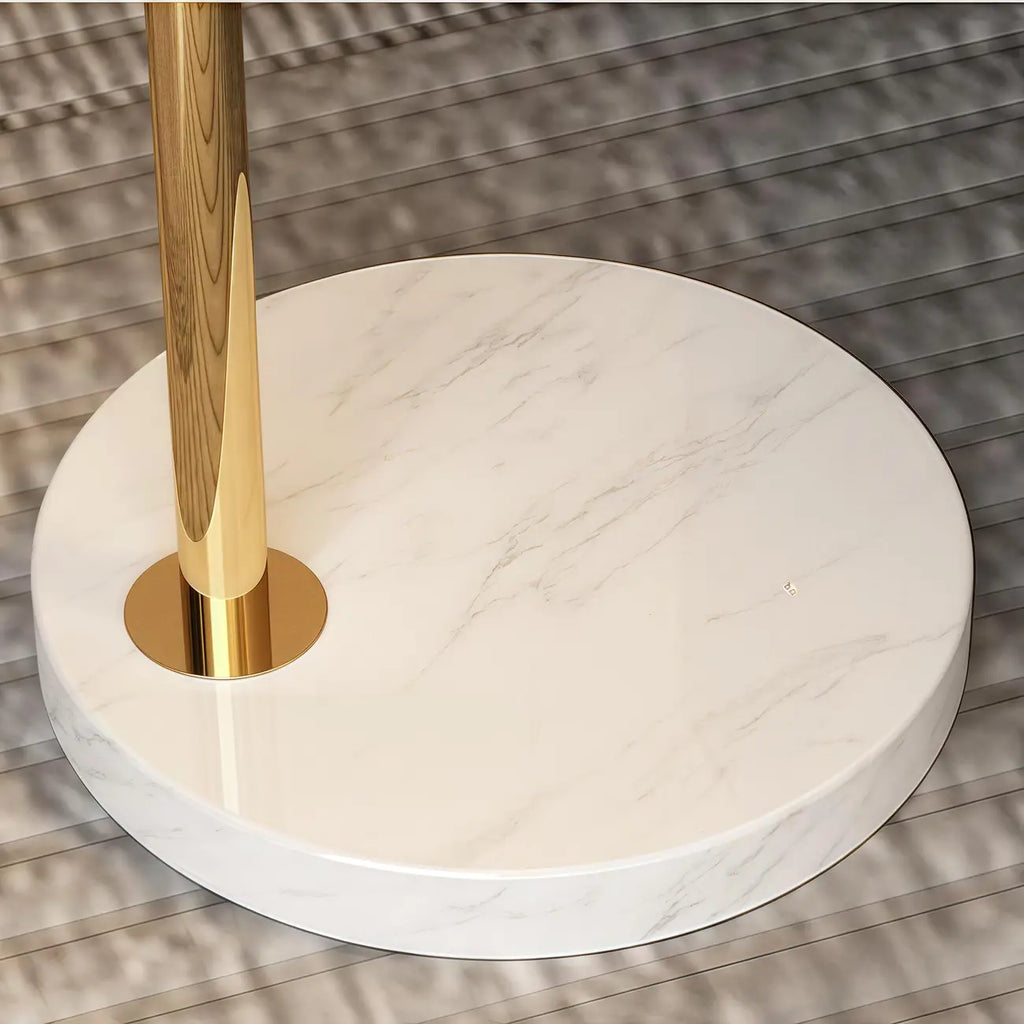 Modern Acrylic Flower Adjustable Black Floor Lamp