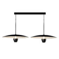 Modern Black Metal LED Island Pendant Light for Kitchen Area